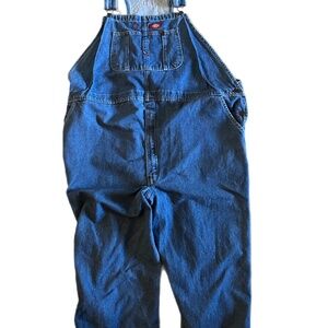 Dickies Overalls Coverall’s work Wear Bib front Denim Unisex Cotton size 16
